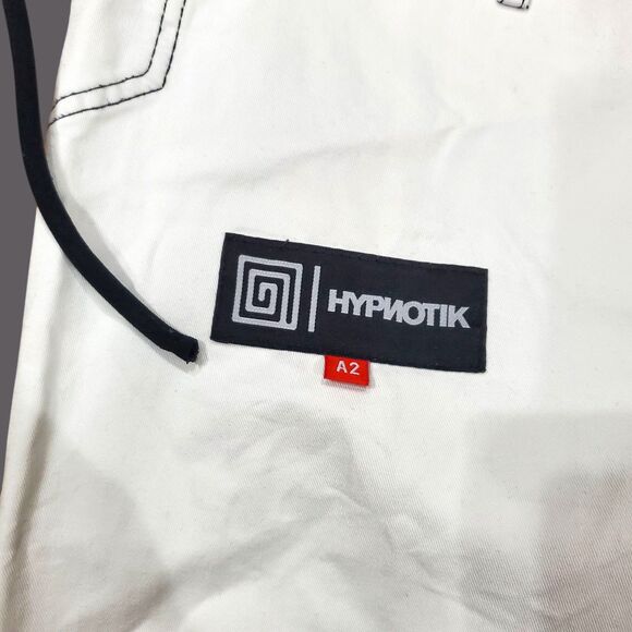 HYPNOTIK Pants Adult A2L White Jiu Jitsu Martial Arts Pro Max Logo Straight Leg - Picture 4 of 7